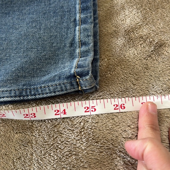 Everlane OG Cheeky Crop Blue Straight Leg Jeans - Picture 10 of 11